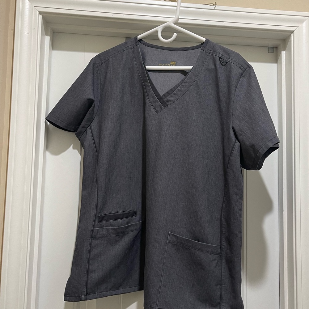 Graphite Scrub top